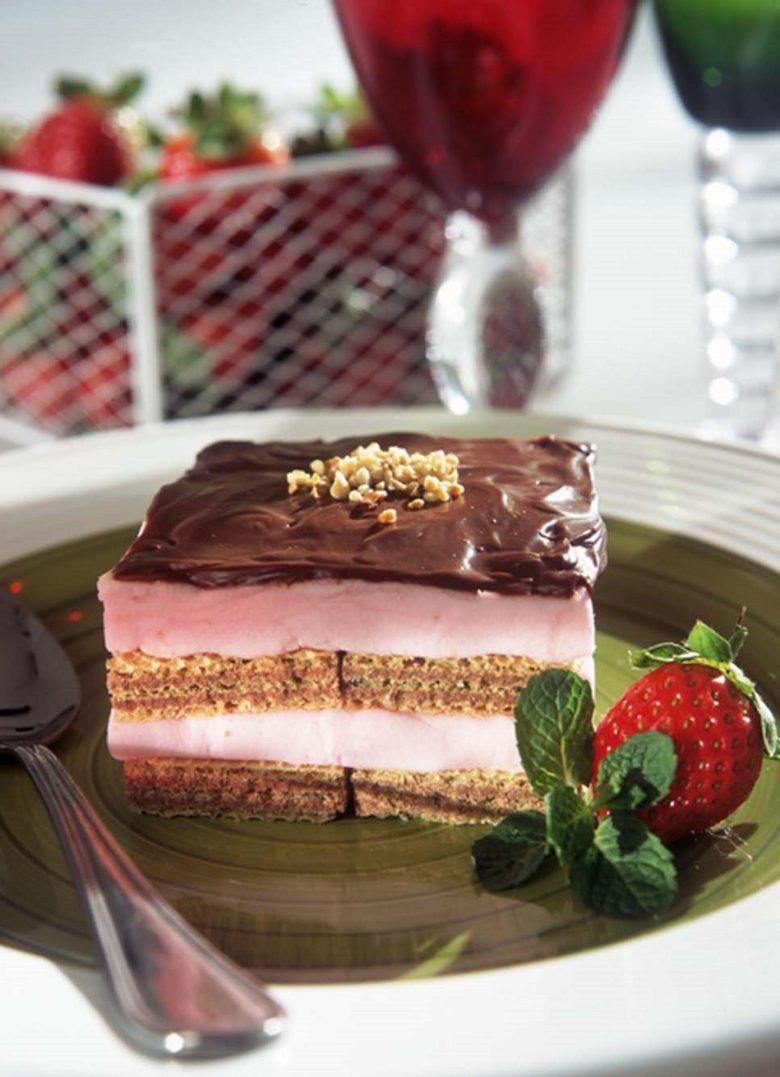 Pavê de sorvete com wafer