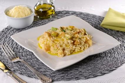Risoto parmegiana com abobrinha