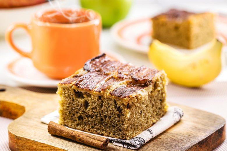 Bolo de banana saudável