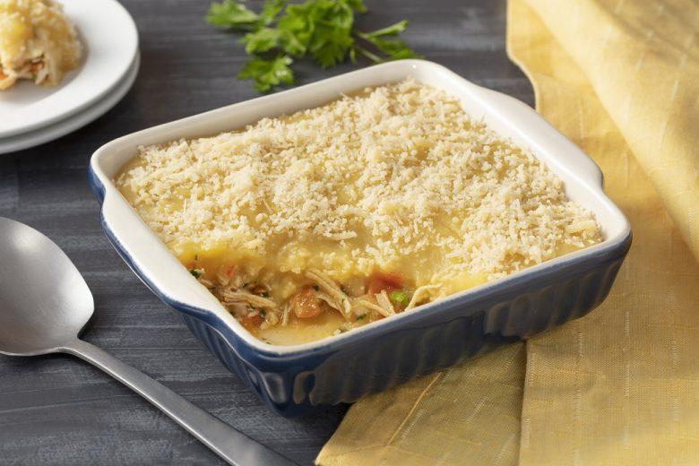 Escondidinho de frango e mandioquinha