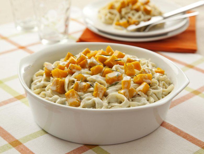 Ninho ao gorgonzola com abóbora