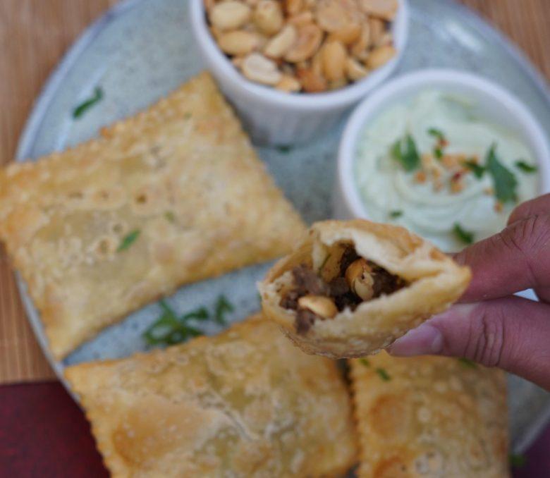 Pastel de carne com amendoim