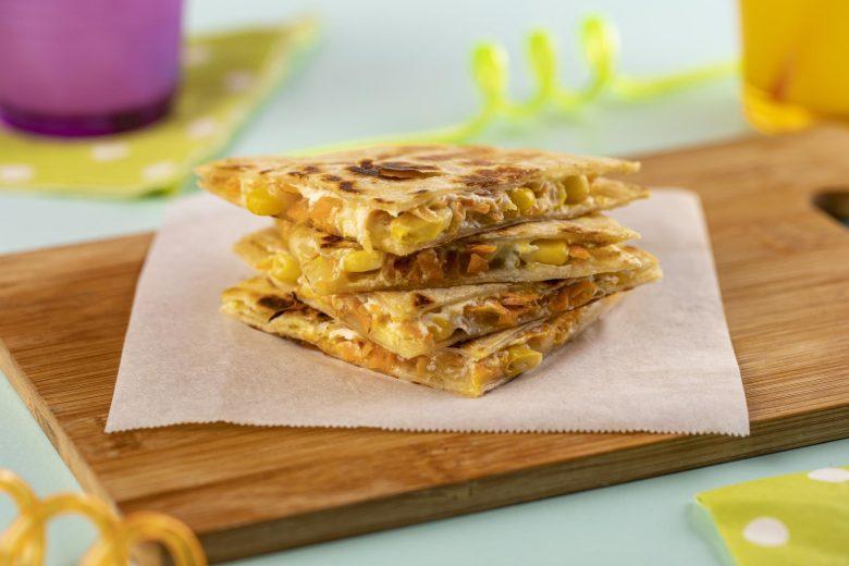 Quesadilla de milho e queijo