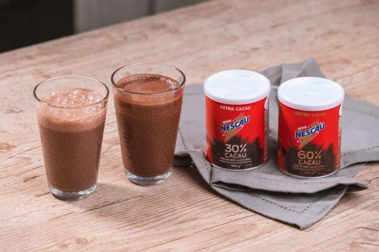 Smoothie pós-treino de achocolatado