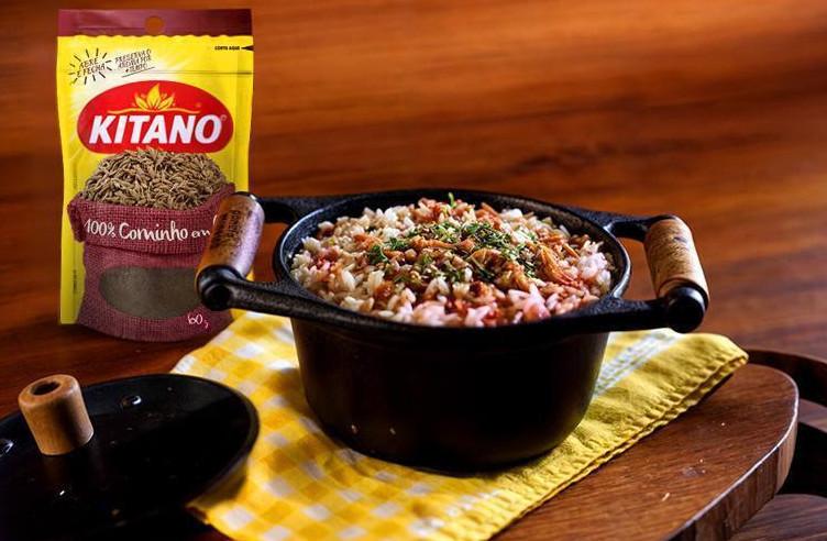 Arroz carreteiro com pimenta-do-reino e cominho