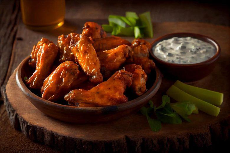 Buffalo Wings com molho blue cheese