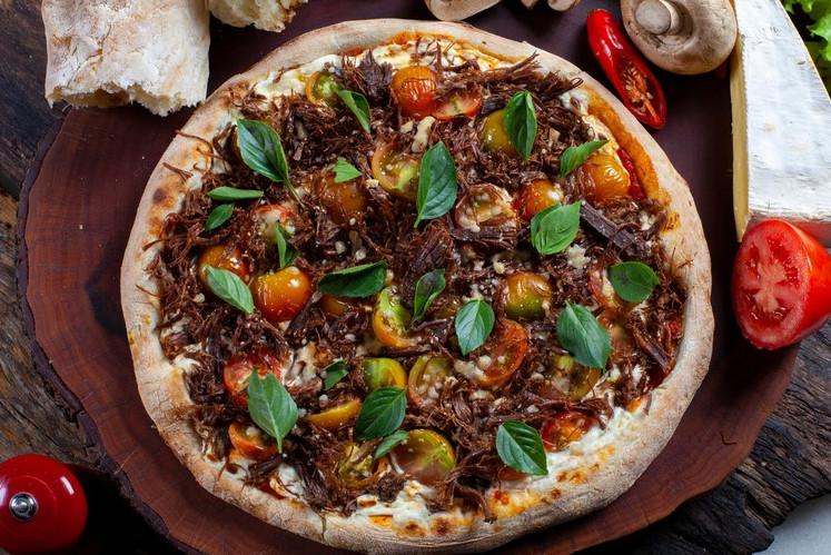 Pizza de carne de sol