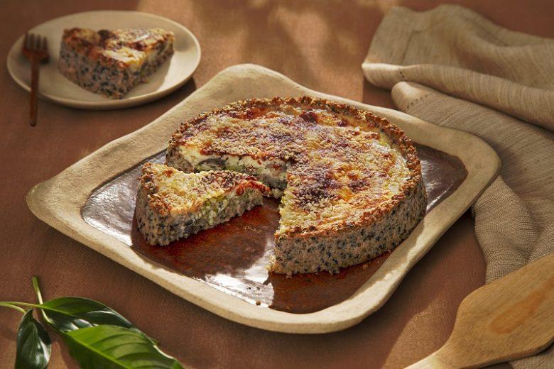 Quiche de aveia corte rústico