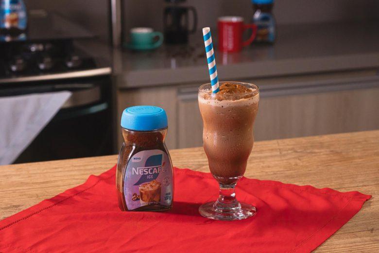 Shake proteico pré-treino com café