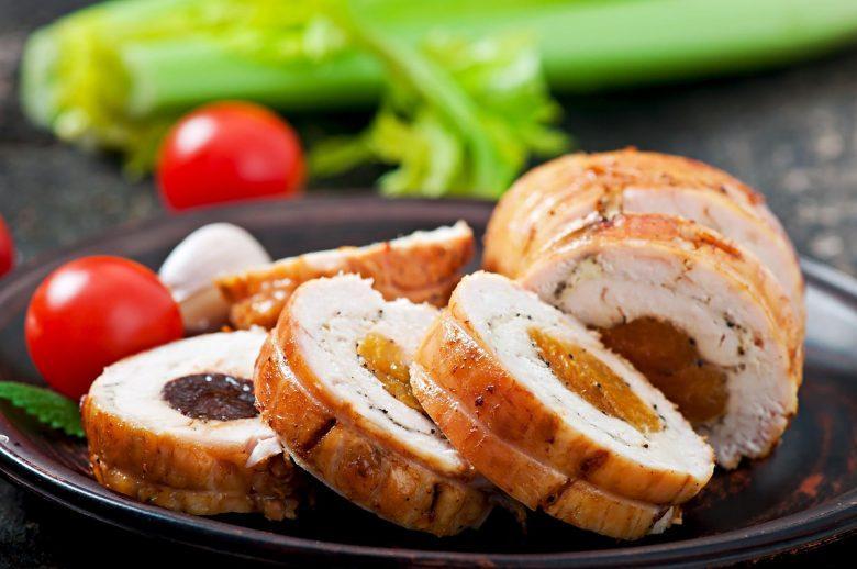 Arrolado de pollo