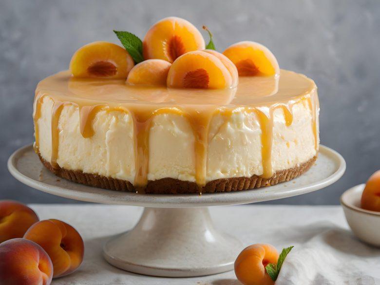 Cheesecake de pêssego