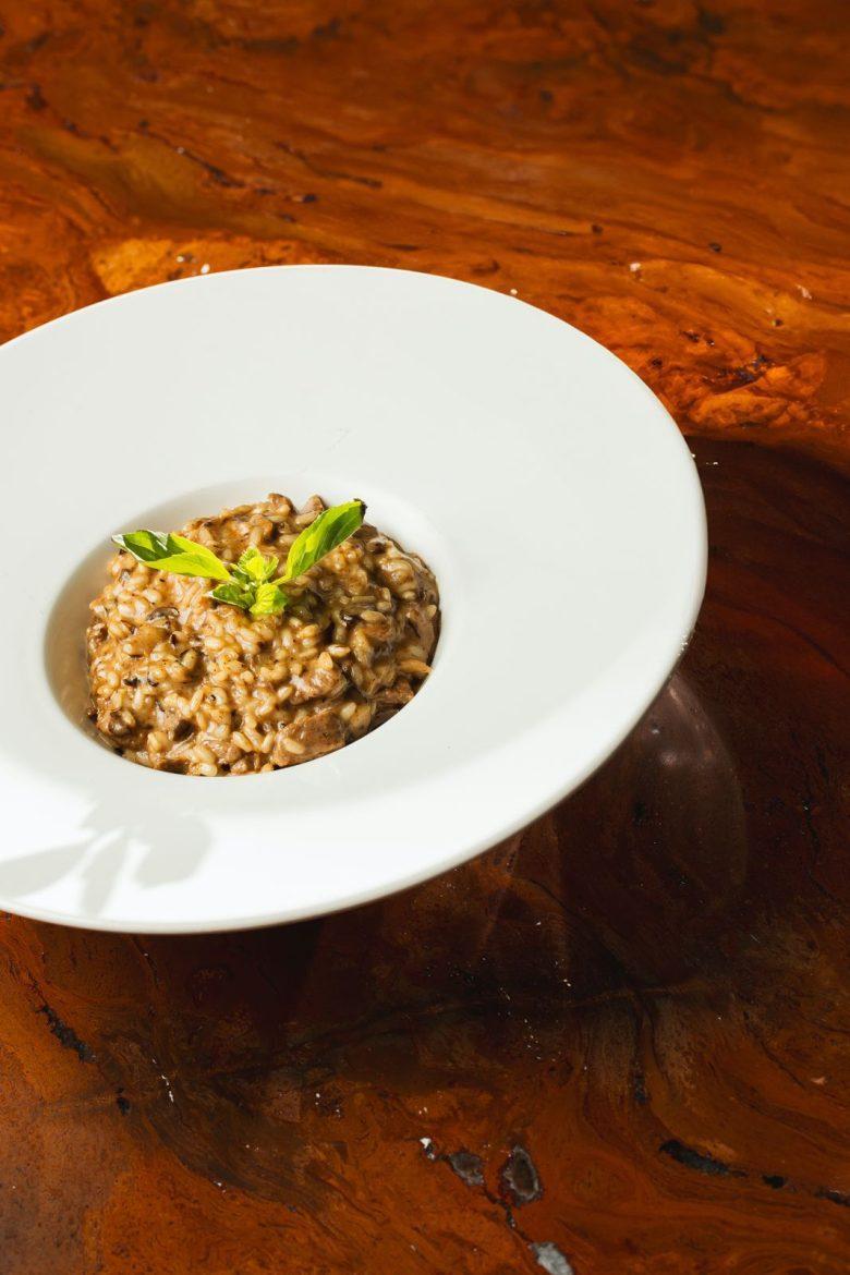 Risoto de mignon ao funghi