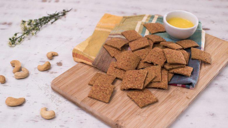 Biscoito salgado sem glúten e sem lactose