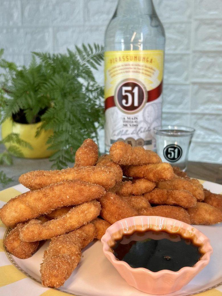 Frango crocante com cachaça