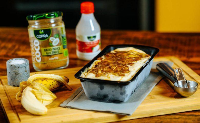 Sorbet de banana caramelizada
