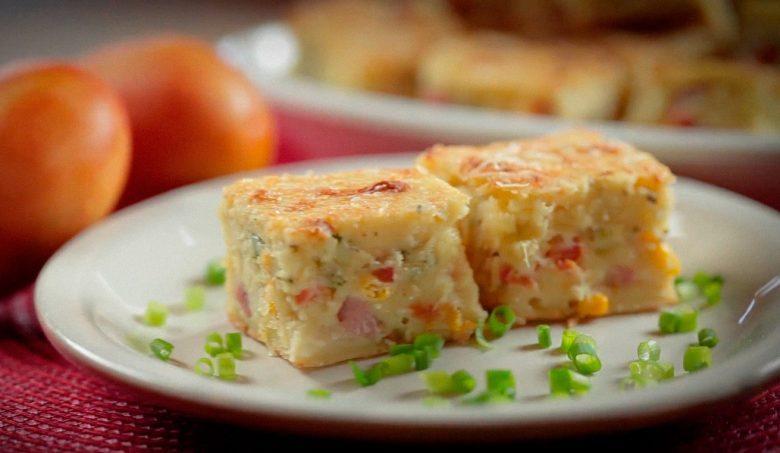 Torta maravilha com presunto e queijo