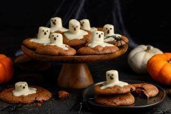 Biscoito fantasminha de marshmallow