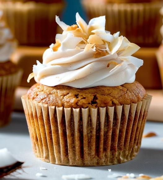 Cupcake de abóbora e coco