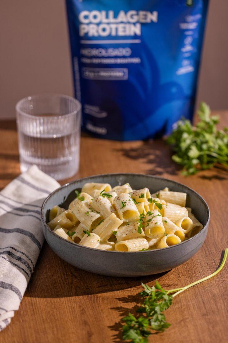 Macarrão cremoso proteico