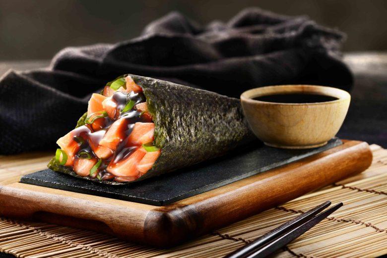 Temaki especial de salmão