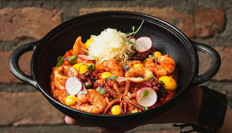 Arroz especial com mariscos