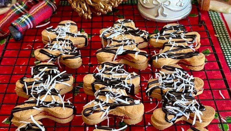 Biscoito de Natal recheado
