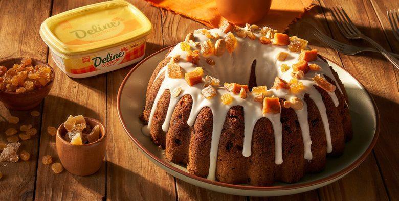 Bolo de reis com frutas brasileiras