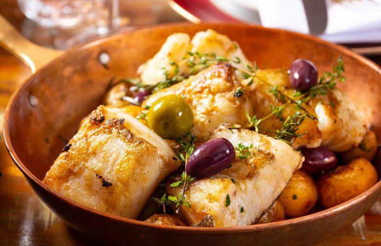 Lombo de bacalhau com batatas ao murro