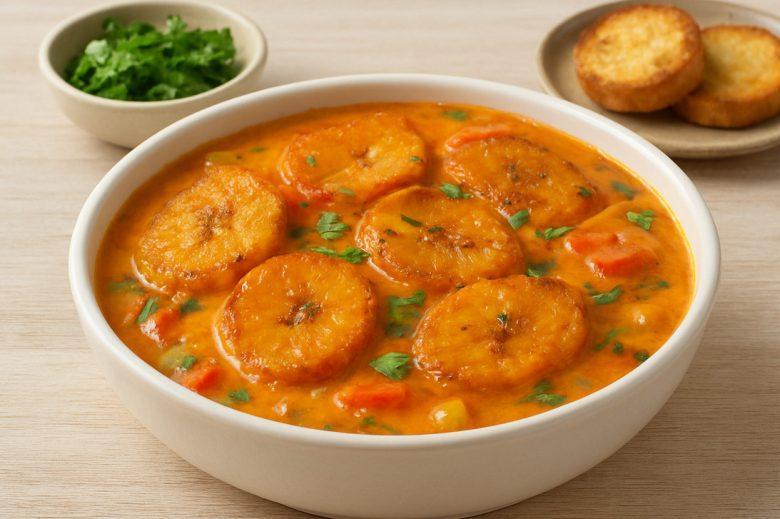 Moqueca vegana de banana da terra