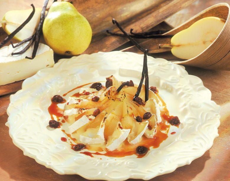 Pera e uva ao brie