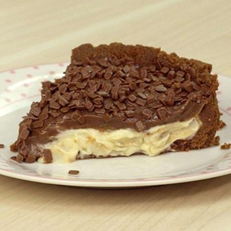 Torta de trufa de limão com brigadeiro de chocolate