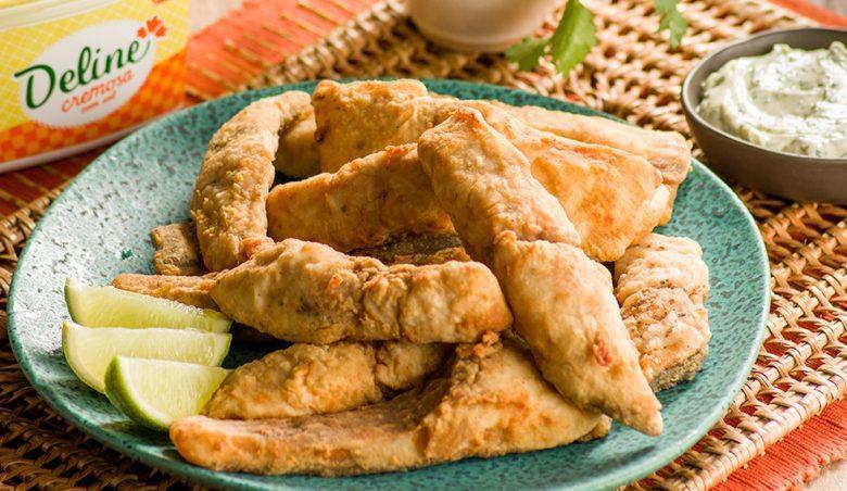 Costelinha de tambaqui com maionese de limão