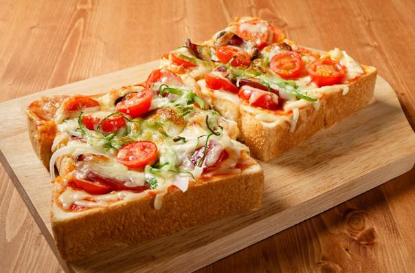Pizza especial de pão de forma