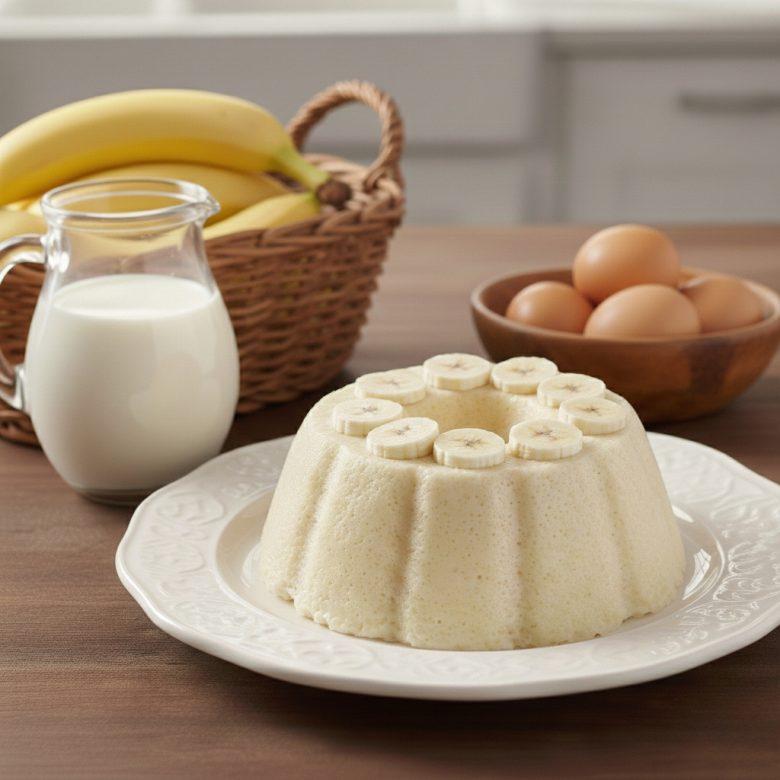 Pudim de banana diet