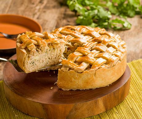 Torta de Chester com queijo Marajó