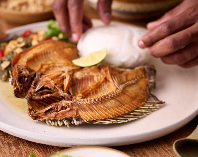 Xima com Matapa e Peixe