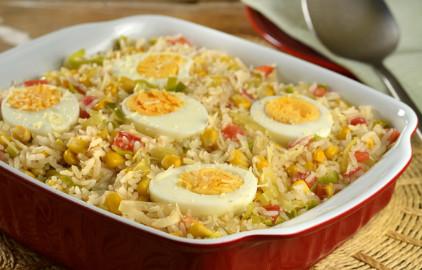 Arroz de forno com sódio reduzido