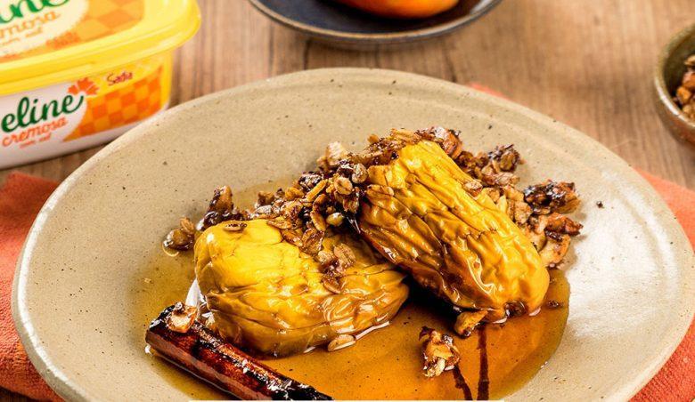 Compota de caju com crumble