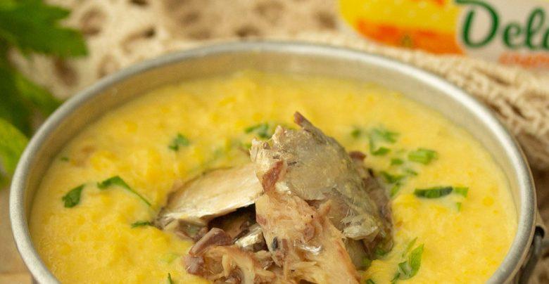 Creme especial de milho com sardinha