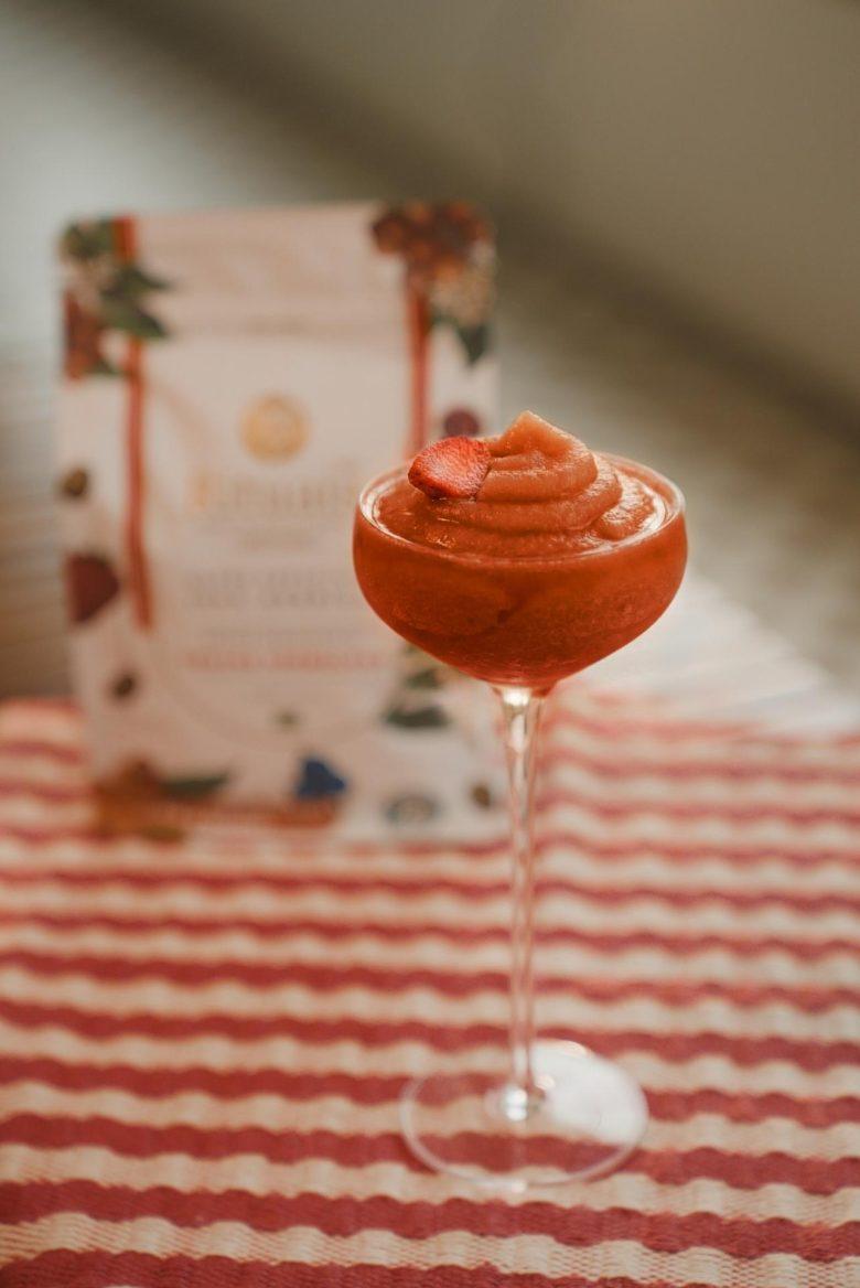 Frozen café morango