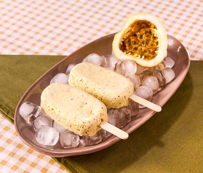Picolé de maracujá com shoyu