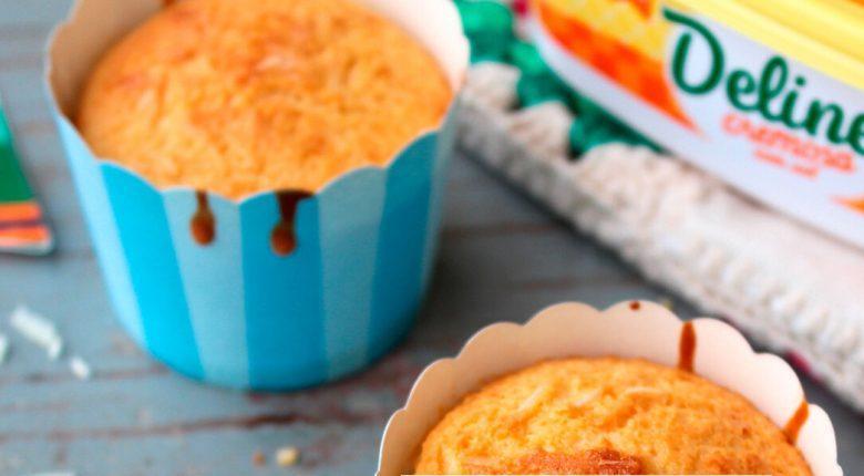 Queijadinha com queijo coalho