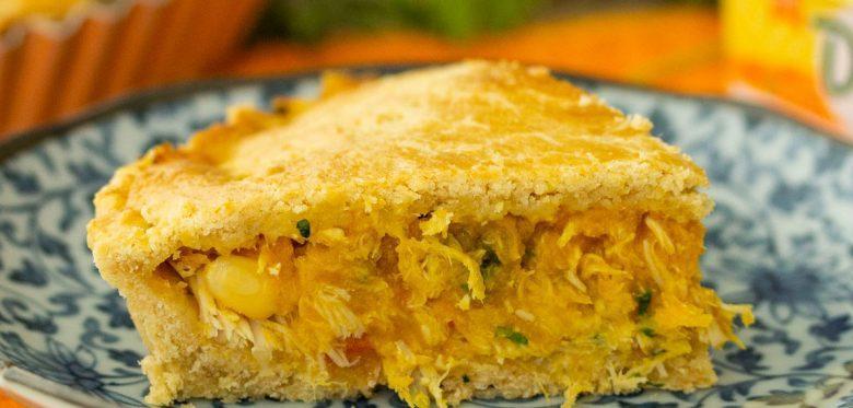 Torta salgada de abóbora e frango