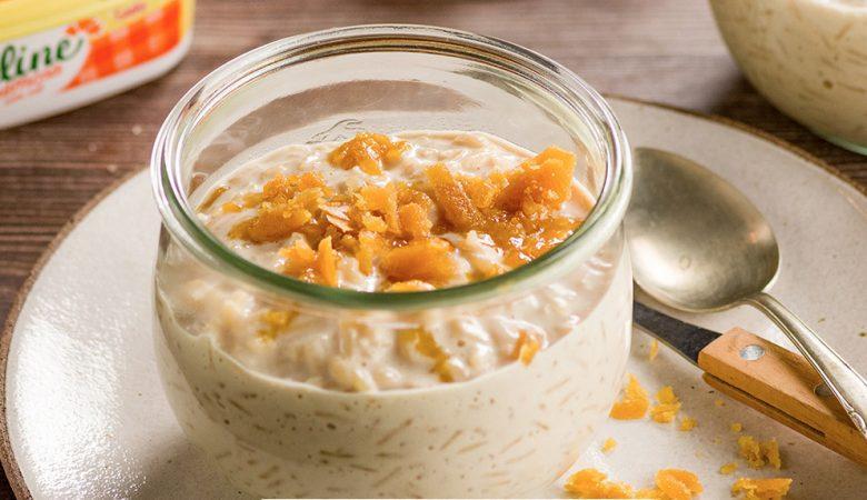 Arroz doce cremoso com rapadura