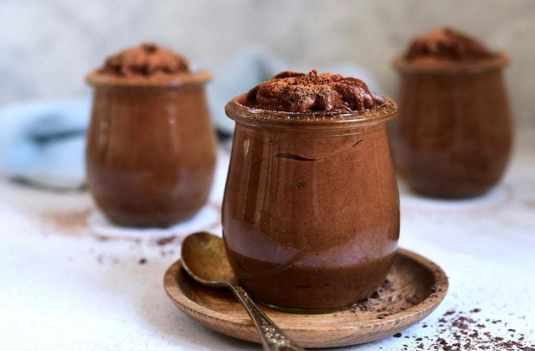 Mousse proteica de chocolate