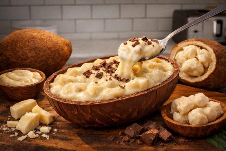 Ovo de Páscoa com cupuaçu cremoso 