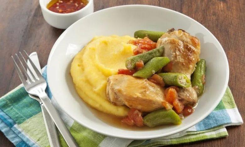 Frango com quiabo tradicional