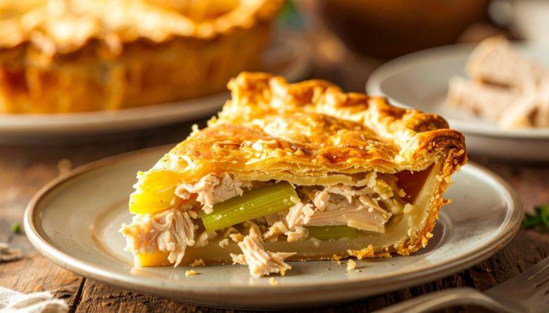 Torta de frango e creme de milho