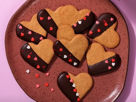 Biscoito de baunilha com chocolate