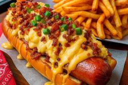 Cachorro-quente com purê